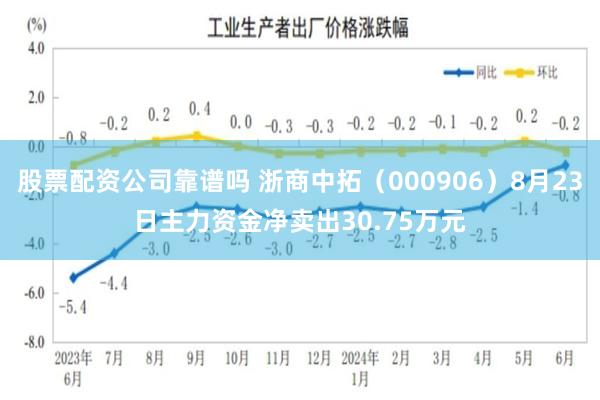 股票配资公司靠谱吗 浙商中拓（000906）8月23日主力资金净卖出30.75万元