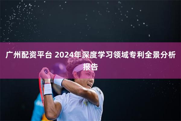 广州配资平台 2024年深度学习领域专利全景分析报告