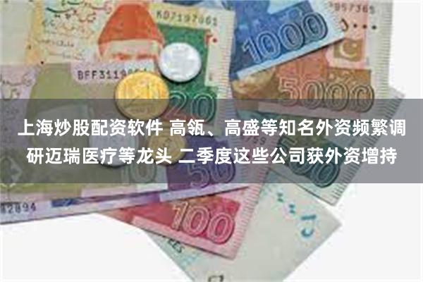 上海炒股配资软件 高瓴、高盛等知名外资频繁调研迈瑞医疗等龙头 二季度这些公司获外资增持